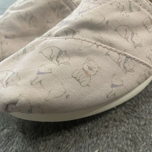 TOMS Shoes Women's Size 8 Pink Little Piggies Classic Alpargata Flat Loafers Pig - Picture 3 of 10